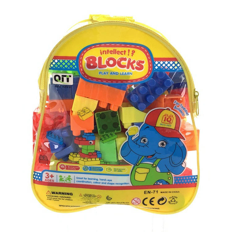 Exportaciones transfronterizas de niños rompecabezas ensamblaje bloques de construcción juguetes para niños y niñas bolsas de mano comercio exterior comercio fronterizo del sudeste asiático mayorista