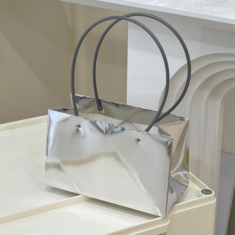 Bolsa de papel kraft caja de flores Portátil Bolsa de mano de embalaje caja de flores bricolaje arreglo floral cesta 38 flor arte clase bolso