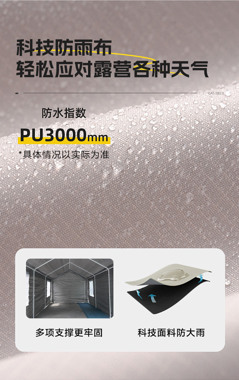 Factory direct supply of camping tents, outdoor windproof and rainproof thickened car canopy, outdoor courtyard sunshade parking shed