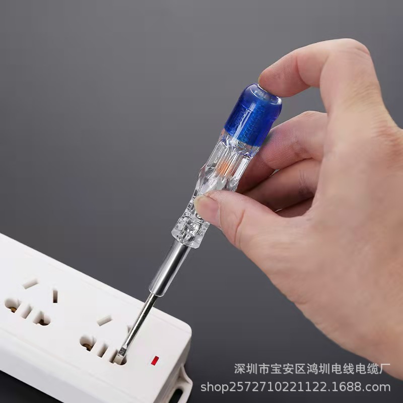 泰牛汇试电笔6122型号一批螺丝刀新款电源 试电笔氖泡灯家用工地