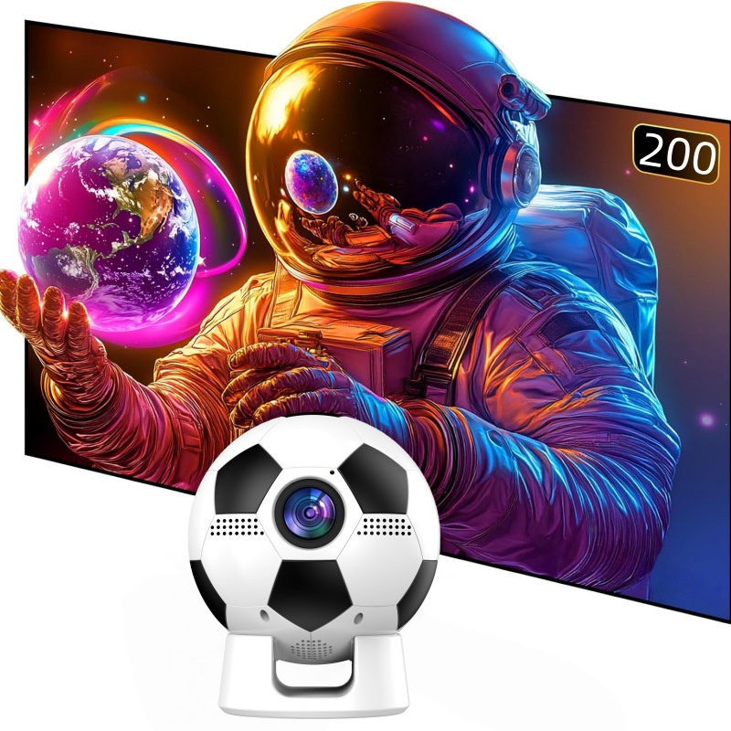 Cross-Border New Football Projector Wifi6 Android High-Definition Smart Home Movie World Cup Network Projector