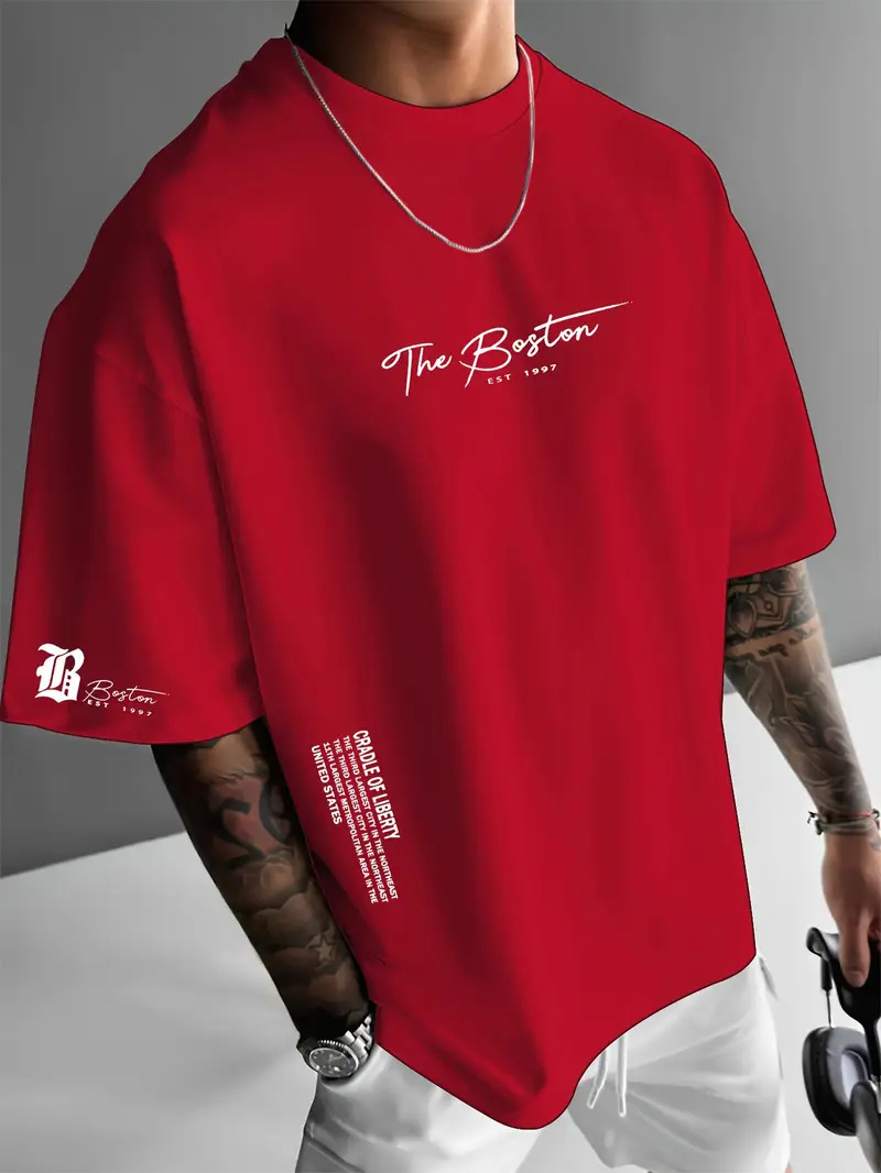 Amazon Independent Station Foreign Trade 2025 nueva moda casual de alta calidad degradado de manga corta con cuello redondo camiseta