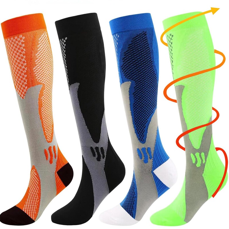 Cross-Border Sports Compression Socks for Men and Women, Shock-Absorbing, Non-Slip, Pressure-Resistant, Knee-High Mid-Calf Socks, Nylon Socks, Quick-Drying Cycling Socks Cross-Border Sports Compression Socks for Men and Women, Shock-Absorbing, Non-Slip, Pressure-Resistant, Knee-High Mid-Calf Socks, Nylon Socks, Quick-Drying Cycling Socks