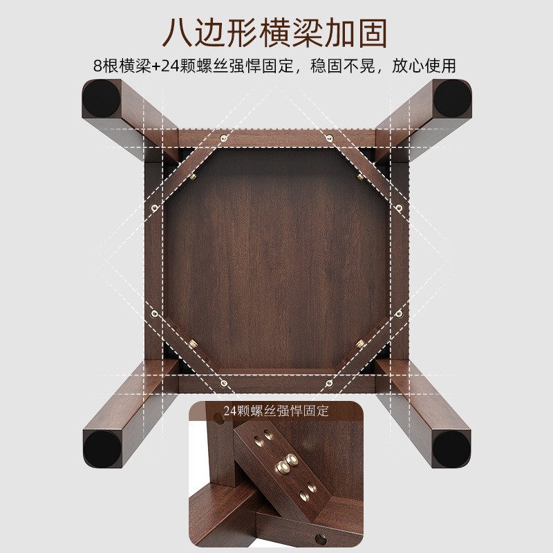 Solid wood small stool stackable living room wooden stool chair Internet celebrity stool household square stool simple dining stool dining table stool