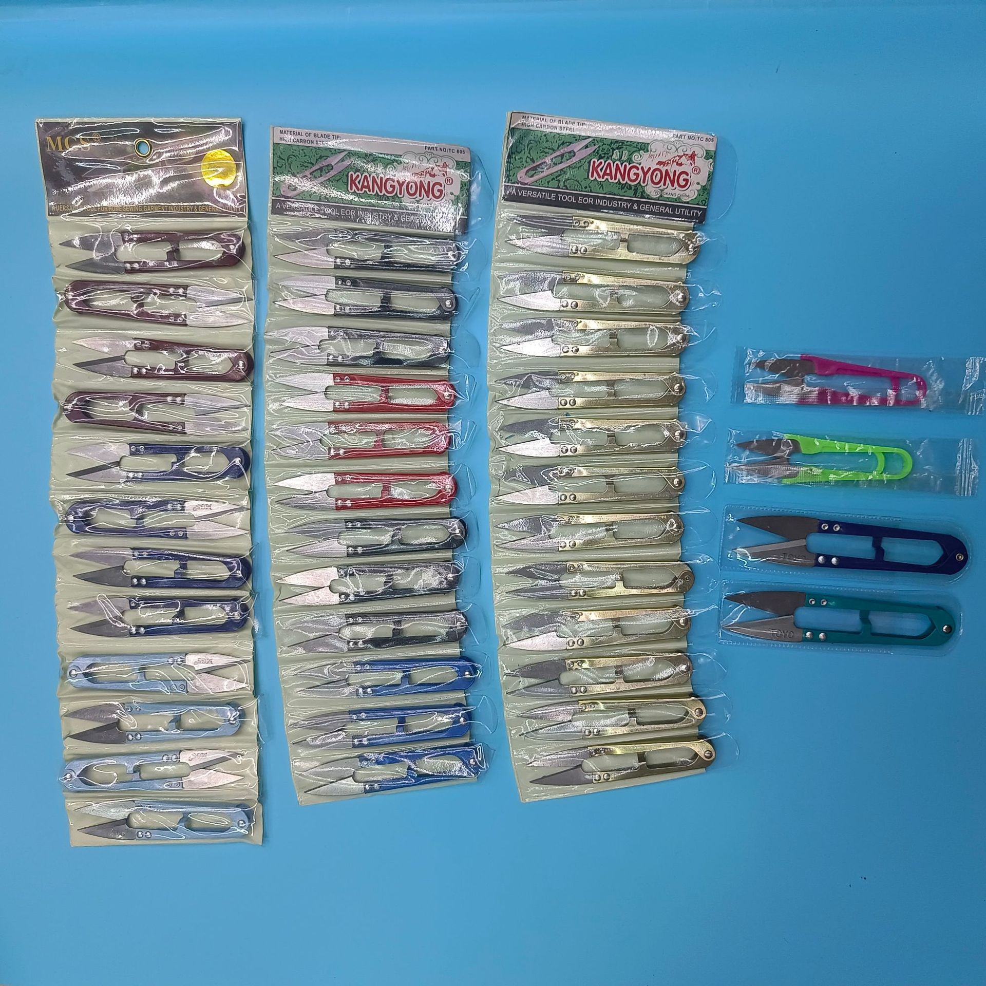 U型弹簧纱剪 剪线头十字绣线剪剪纸外贸跨境小剪刀批发家用 线剪