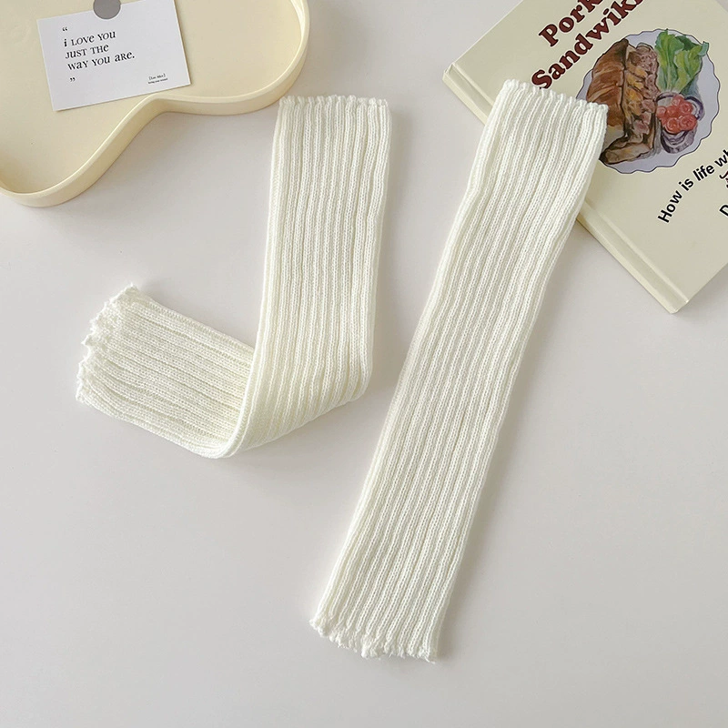 Шарфы вязаные gaiters, демисезонные тёплые черные осенние носки