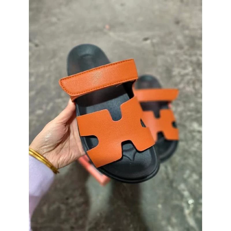 Summer universal slippers, velcro strap, plus sizes (women's open-toe sandals)