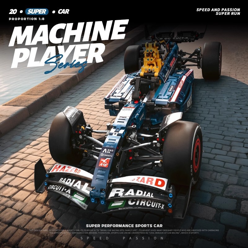 Cross-Border Compatible Lego 42206 Red Bull Racing Team Rb20 F1 Racing Boy Children's Day Building Block Toys