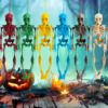 Skeleton, decorations, jewelry, props, suitable for import, halloween, 40cm, Amazon