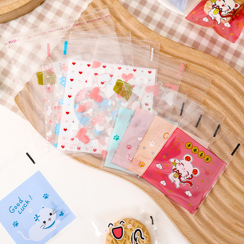 Snowflake Crispy Milk Jujube Packaging Bag, Self-Sealing Glue Bag, Nougat Candy Bags, Cookie Paper Baking Food Bags