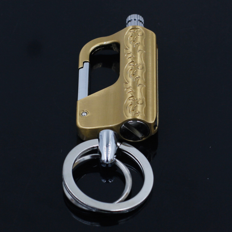 Baicheng Wanzi encendedor de queroseno de fósforos para hombres llavero creativo multifuncional al aire libre impermeable portátil transfronterizo al por mayor