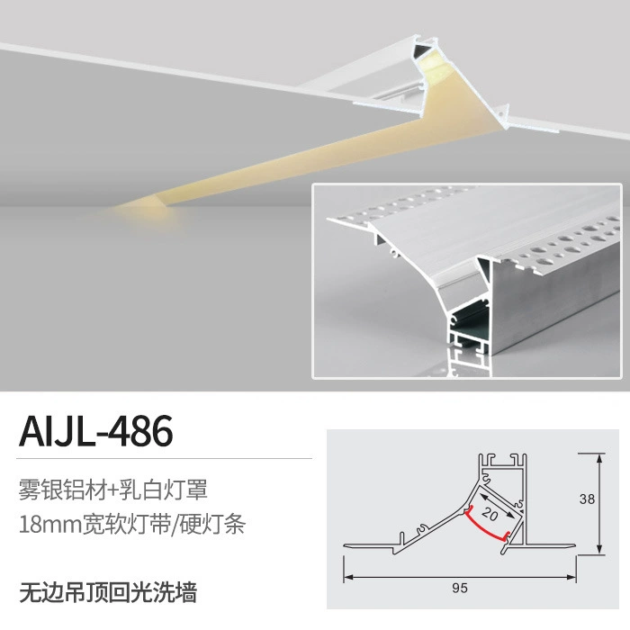 LED linear light strip, recessed/wall mount, COB options, 24V transformers, 1 m length
