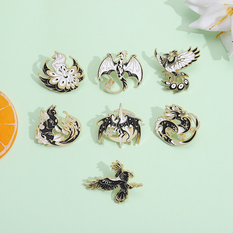 Business Occasion Alloy Material Retro Pin Animal Alloy Plating Unisex Brooches
