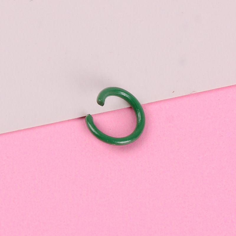 Accesorios de la joyería de bricolaje llavero de metal anillo C color pintura anillo abierto anillo único anillo de conexión material hecho a mano anillo colgante