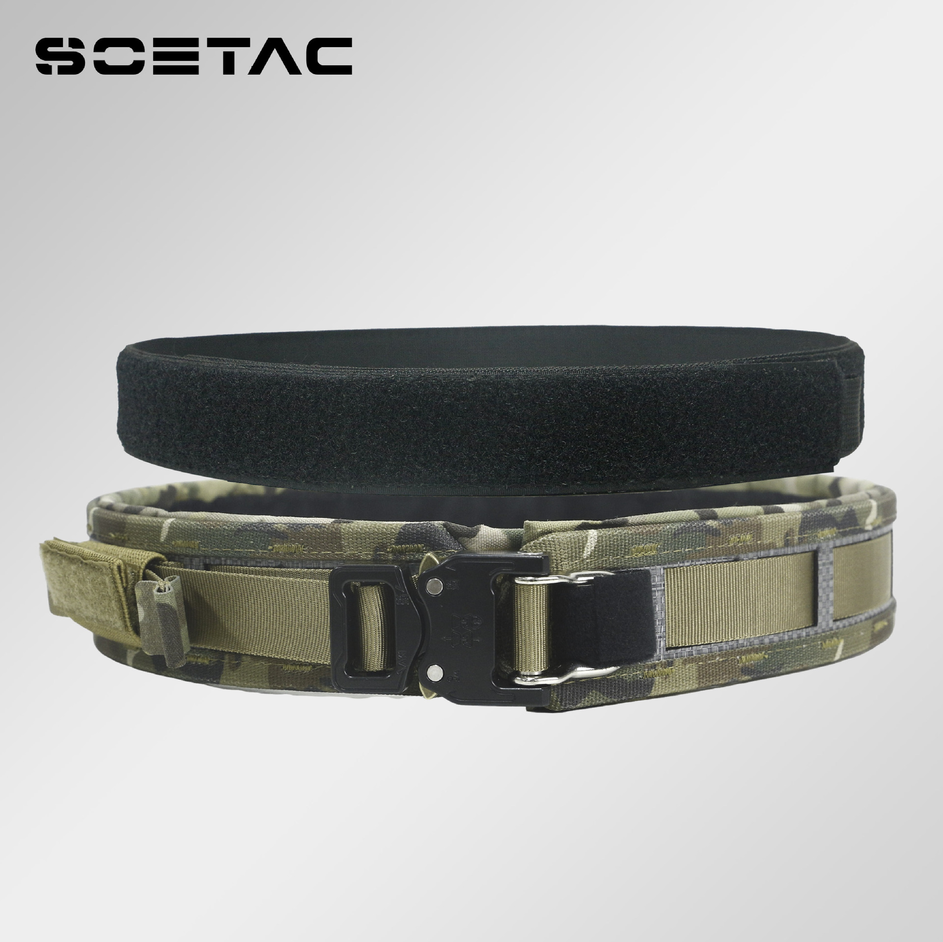 SOETAC nuevo producto "esqueleto" cinturón táctico cinturón ligero cinturón de soporte de peso Cobra cinturón de hebilla de desmontación rápida