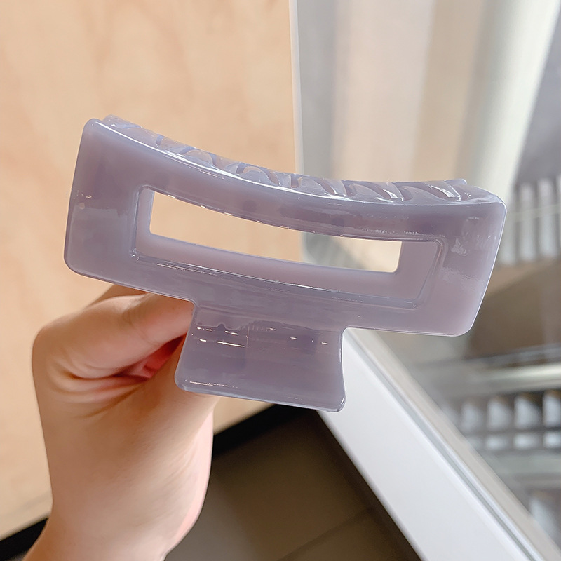 Clip de agarre simple de verano, volumen de cabello de alta calidad, clip de tiburón, horquilla grande, horquilla, nuevo cabello femenino, tocado 2024