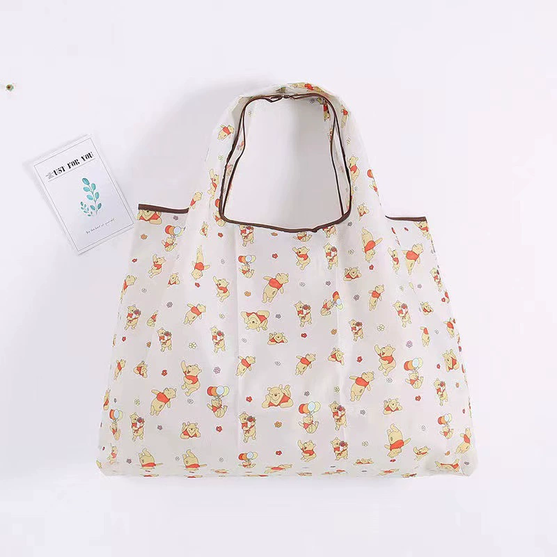 Folding cute cartoon big shopping bag