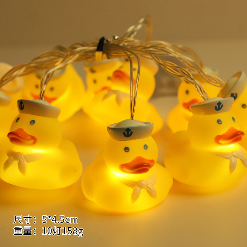 Luces LED de Navidad, luces LED de vinilo con forma de animales, luces de Navidad con forma de pato de dibujos animados, luces de Navidad de Amazon, luces decorativas navideñas