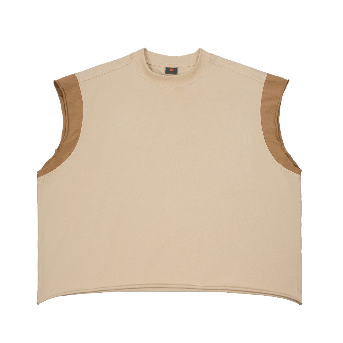 ETAI hombre chaleco de algodón sin mangas de verano hombre chaleco de hombro deportivo casual chaleco corto suelto chaleco de moda