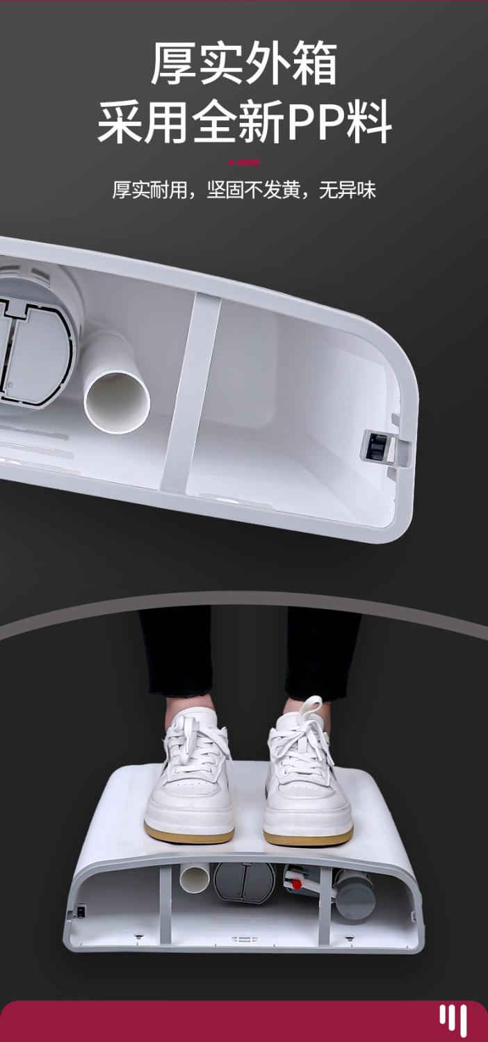 Toilet, squat toilet, bathroom flushing tank, squat toilet, household thickened wall-mounted squat toilet, factory supply chain wholesale undefined
