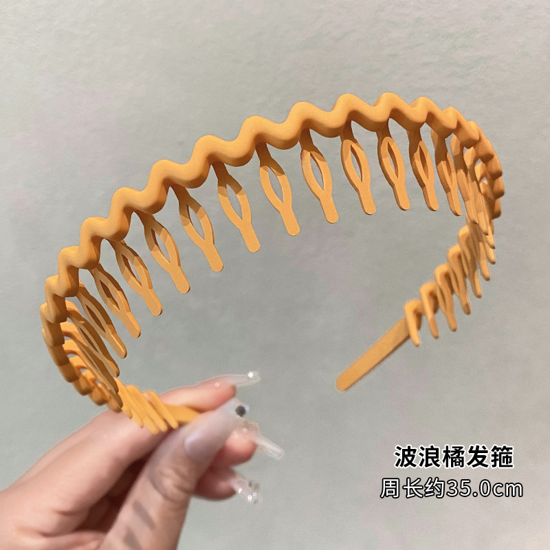 カチューシャの女性2023新型シンプルなカチューシャ洗顔専用の歯付き滑り止め小髪整理神器カチューシャ|undefined