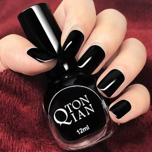 Black Nail Polish suit Long-lasting Waterproof Non-fading Quick-drying Nail Polish Non-baking Non-peeling Nail Polish Other
