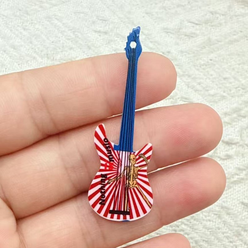 新色アクリルギターアクセサリーイヤリングキーホルダーペンダントネックレスイヤリングペンダントヘアアクセサリーペンダントアクセサリー|undefined