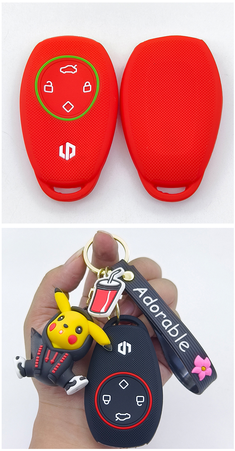 Suitable for 2020 Leapmotor S01 Key Cover T03 C11 C01 Four-Button Remote Control Key Soft Silicone Protective Cover
