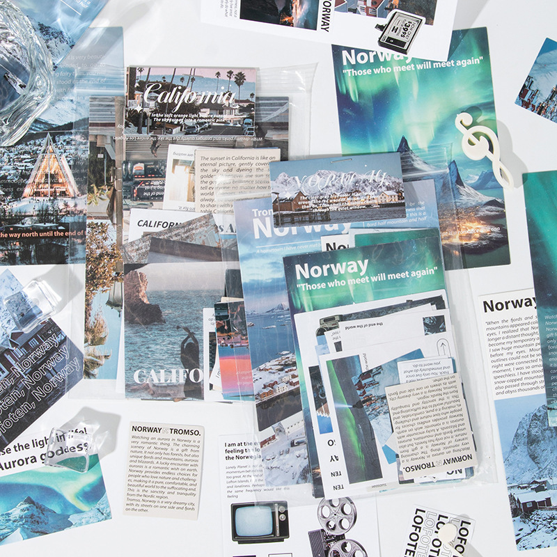 Xinqi New 25 You Will Always Be Free Summer Sticker Pack Romantic Scenery Decoration Handbook Material Pack Xinqi New 25 You Will Always Be Free Summer Sticker Pack Romantic Scenery Decoration Handbook Material Pack
