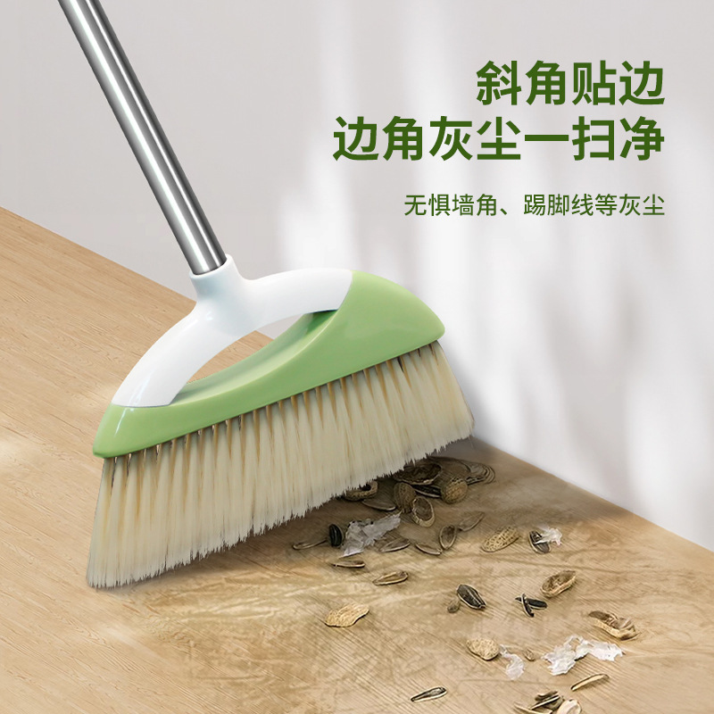 2025 New Household Folding Broom and Dustpan Set with Soft Bristle Brush for Students and School Cleaning Tool