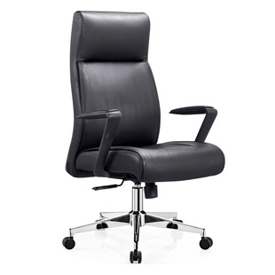 923A office chair comfortable long-sitting leather boss chair cowhide computer chair swivel chair home desk chair business seat