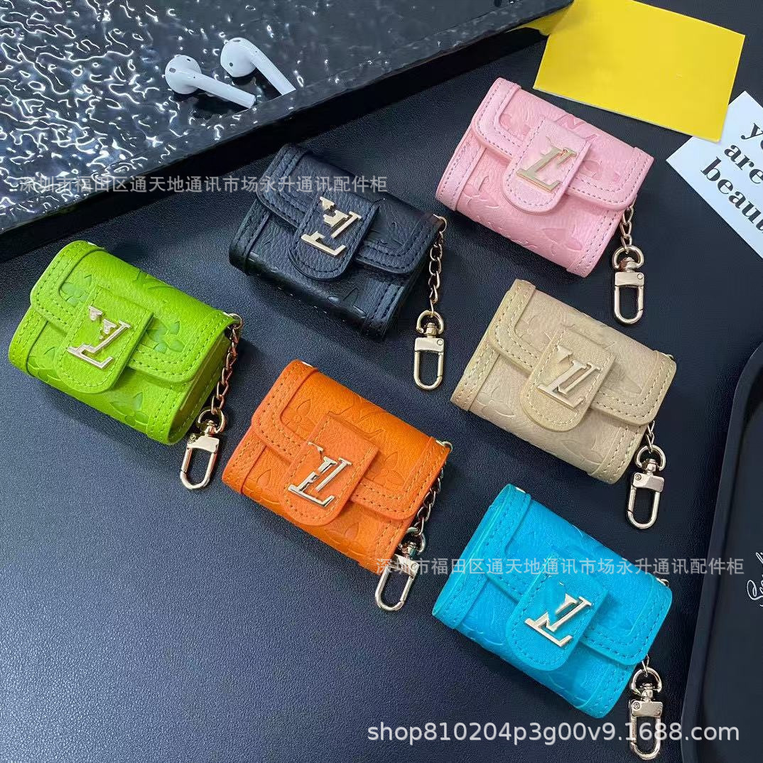 轻奢适用苹果AirPods耳机保护套通用款三星华为通用款耳机包潮牌