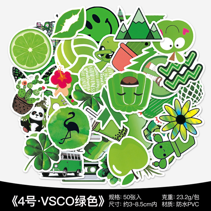 50 piezas no repetidas impermeable extraíble Amazon eBay popular caja de carro de dibujos animados lindo pequeño casco fresco pegatinas