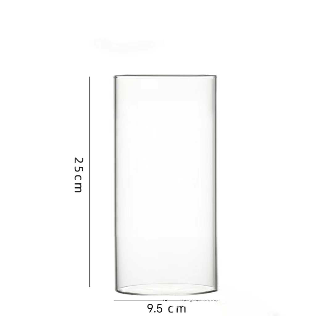 Vaso de vidrio decorativo transparente nórdico ins viento sala de estar decoración creativa vasijas de vidrio flores secas al por mayor hidroponic