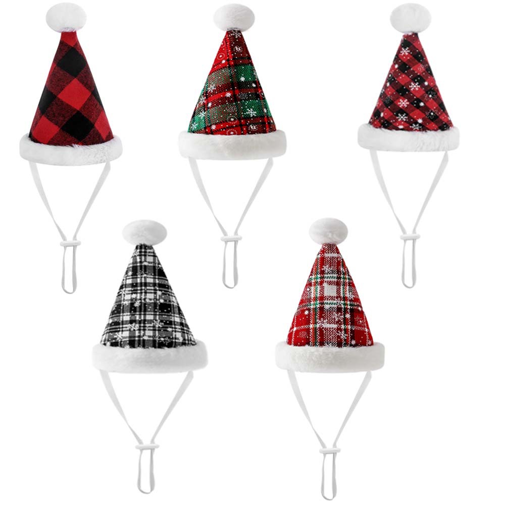 Los fabricantes venden nuevos sombreros de Navidad transfronterizos para mascotas, sombreros de copo de nieve para perros, sombreros de Navidad, suministros para mascotas