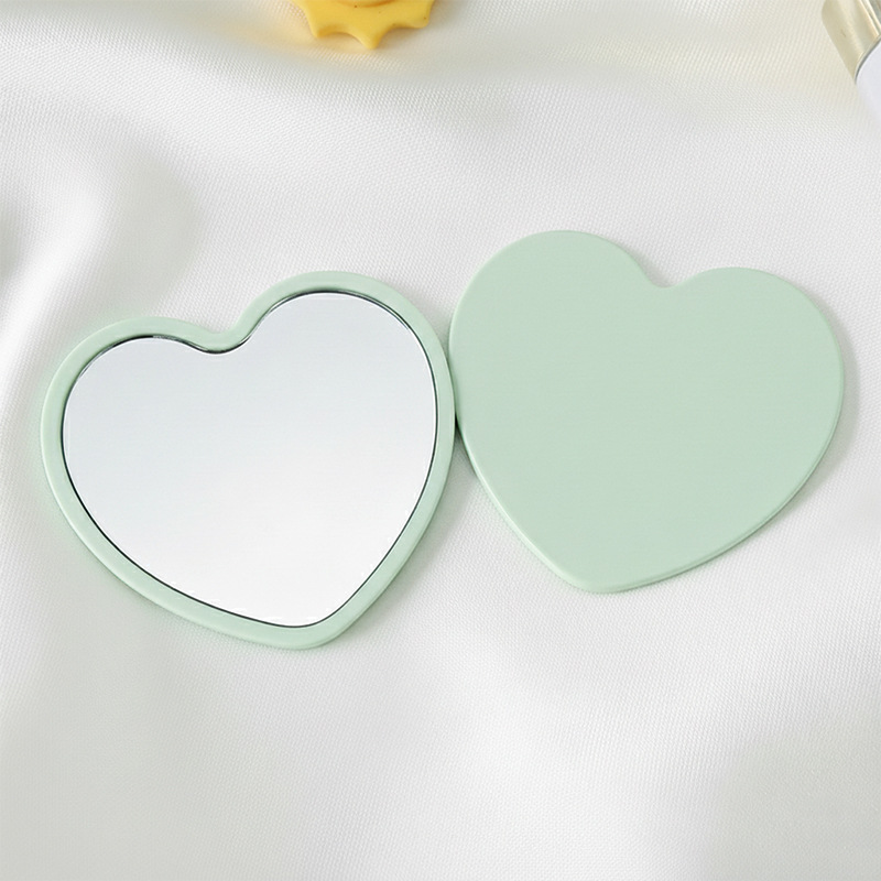 Love small mirror [green] 6*5.5cm
