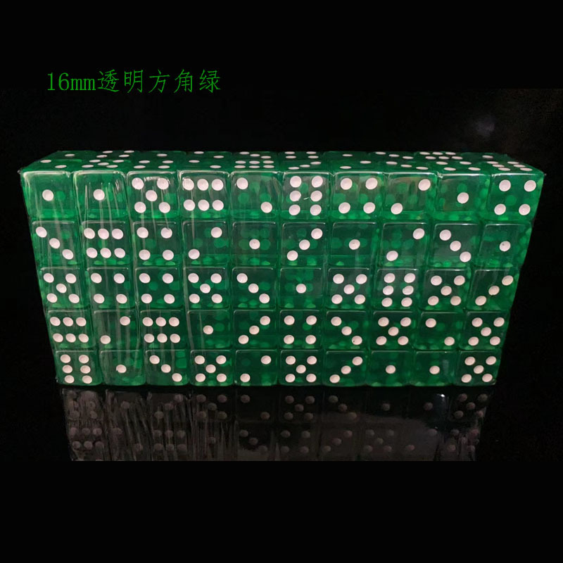 16mm 직각 투명 녹색