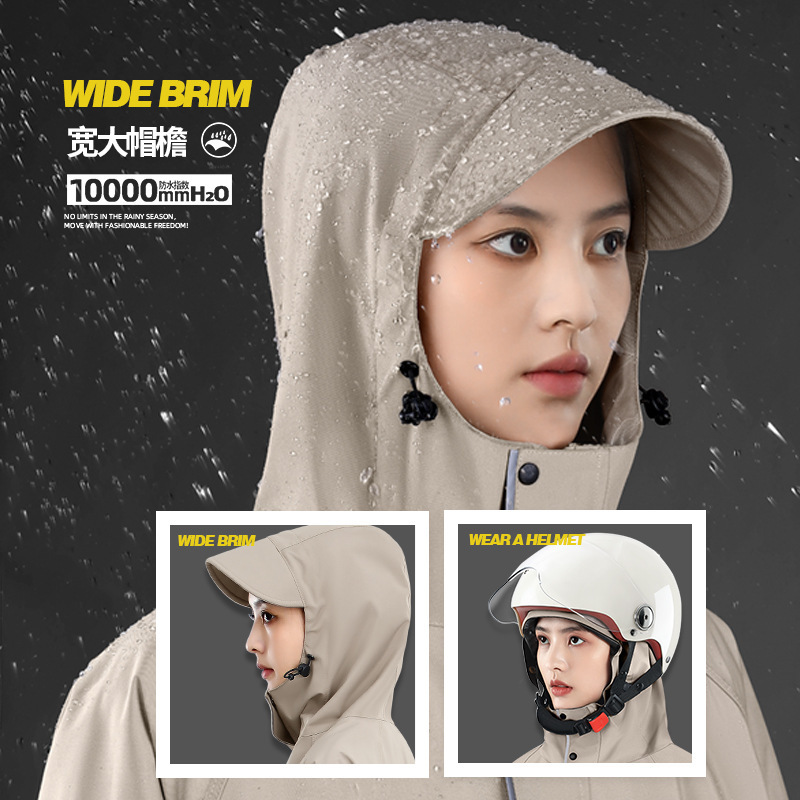 電気自動車バッテリーカーレインコート卸売厚く長く大人のオートバイレインポンチョ防雨雨具|undefined