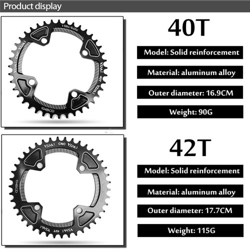 VXM mountain bike sprocket 104BCD positive and negative tooth single disc 30T32T34T-42T aluminum alloy modified disc