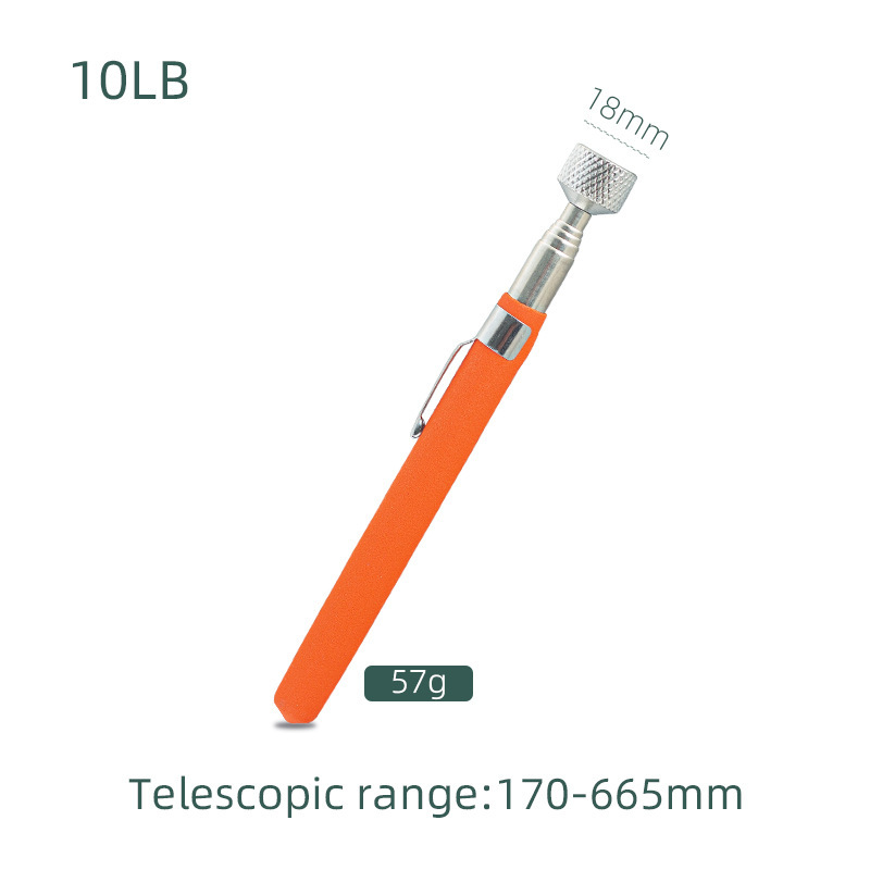 Recogida magnética de dimensión profunda Varilla de imán magnético Varilla de extensión telescópica Herramienta de reparación de automóviles Espejo cuadrado Espejo redondo Cabeza de linterna