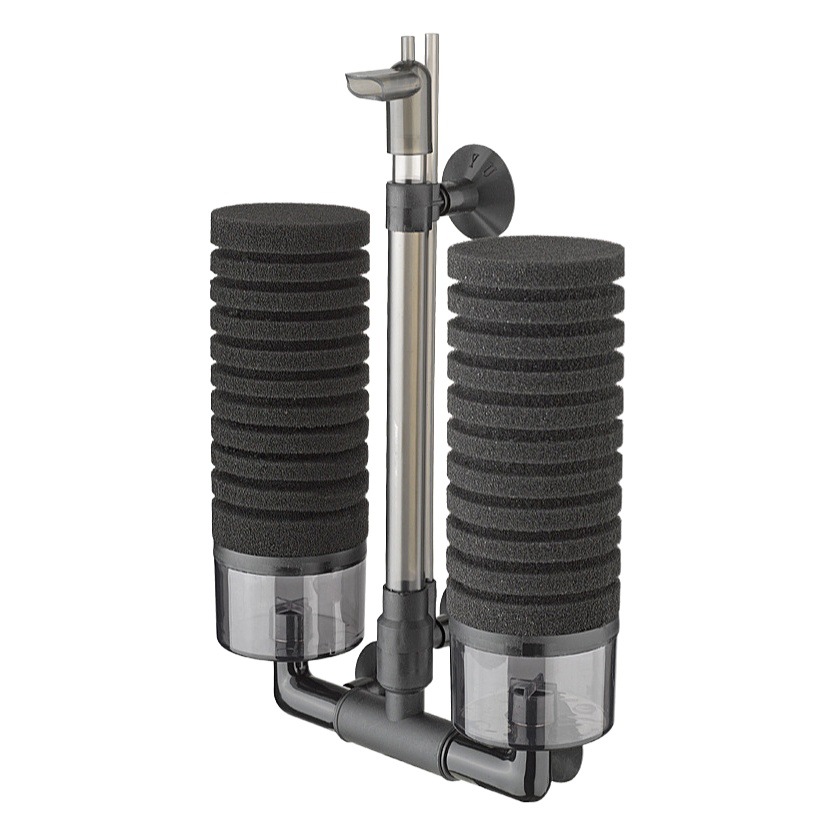 Filtro de algodón bioquímico neumático para peceras, limpiador de inodoros neumático de pared con caja de filtro y perlas biológicas. image 1