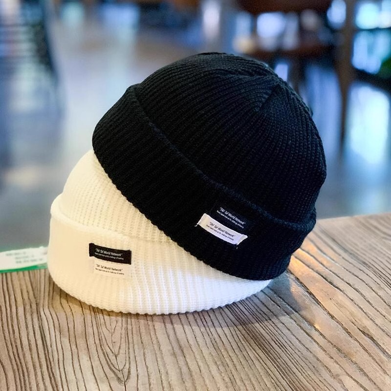 Hat Men's Autumn and Winter Cold Hat Knitted Hat Trendy Brand Melon Skin Hat Wool Hat Yuppie Hat Winter Landlord Hat Wholesale