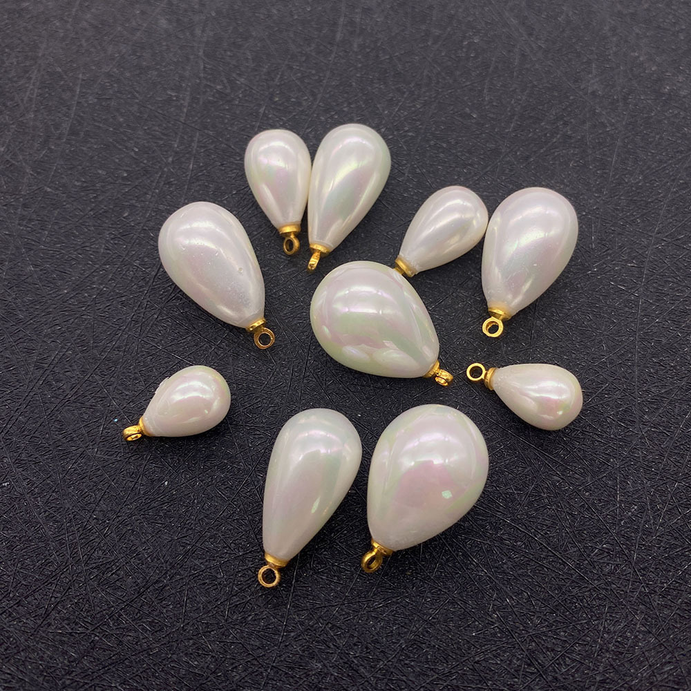 Shell Material Geometric Pattern 1 Piece 15x23mm Shell Shell Geometric Pendant DIY Jewelry Accessories Necklace