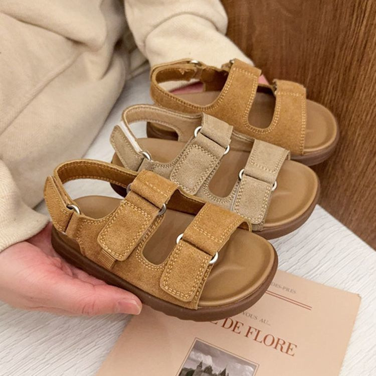 Sandalias para niños, estilo verano 2026, zapatos para niños estilo británico, zapatos de playa para niñas, suela suave, sandalias casuales para niños image 3