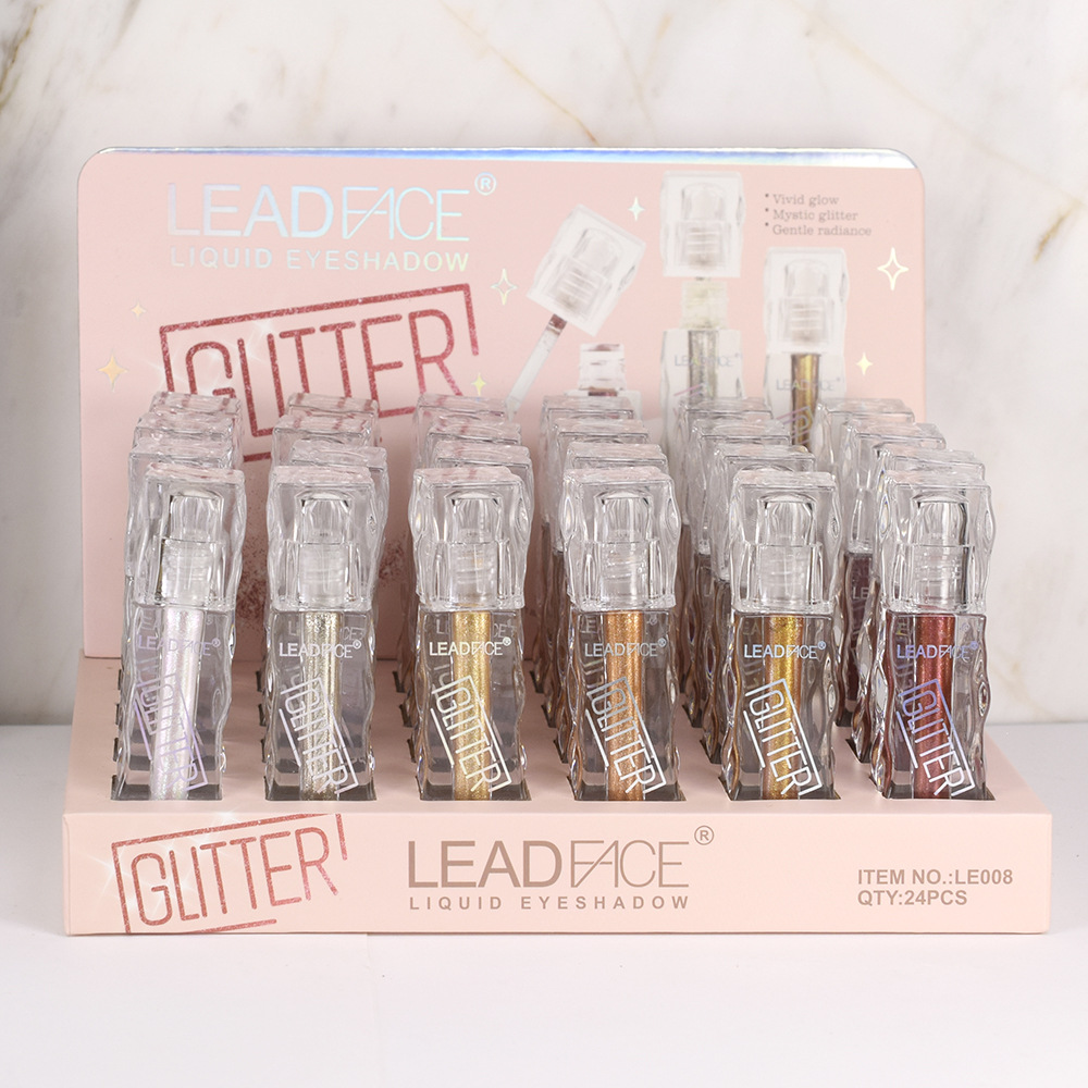 Le008 Pearlescent Liquid Eyeshadow Glitter Leadface New Water Eyeshadow Liquid Eyeshadow