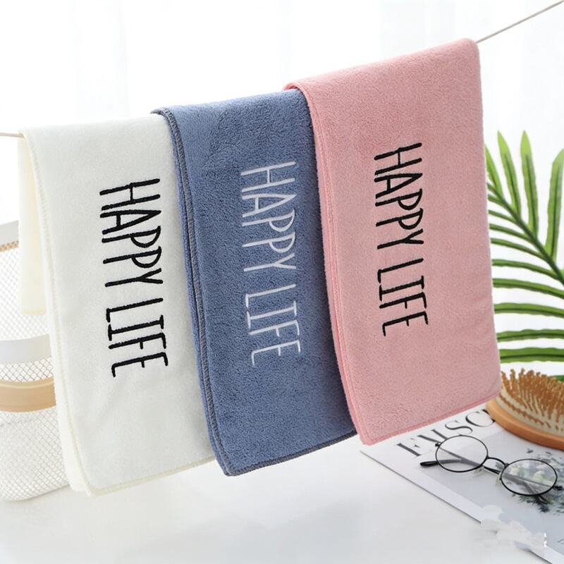 Coral fleece towel 30*70, absorbent, non-shedding, thickened, for face washing and bathing, suitable for men, women, students, and adults, Korean style Coral fleece towel 30*70, absorbent, non-shedding, thickened, for face washing and bathing, suitable for men, women, students, and adults, Korean style