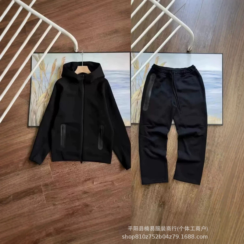25 Years of Spring and Autumn Noct New Sports Air Layer Hooded Jacket and Sweatpants Set 454+461