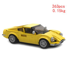 跨境热卖现货MOC-173160小颗粒拼装积木玩具小车礼物益智模型摆件