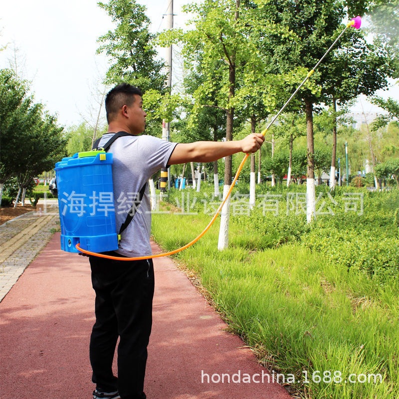 16L背负式电动喷雾器锂电池农用高压消毒小型喷雾器充电式打药机