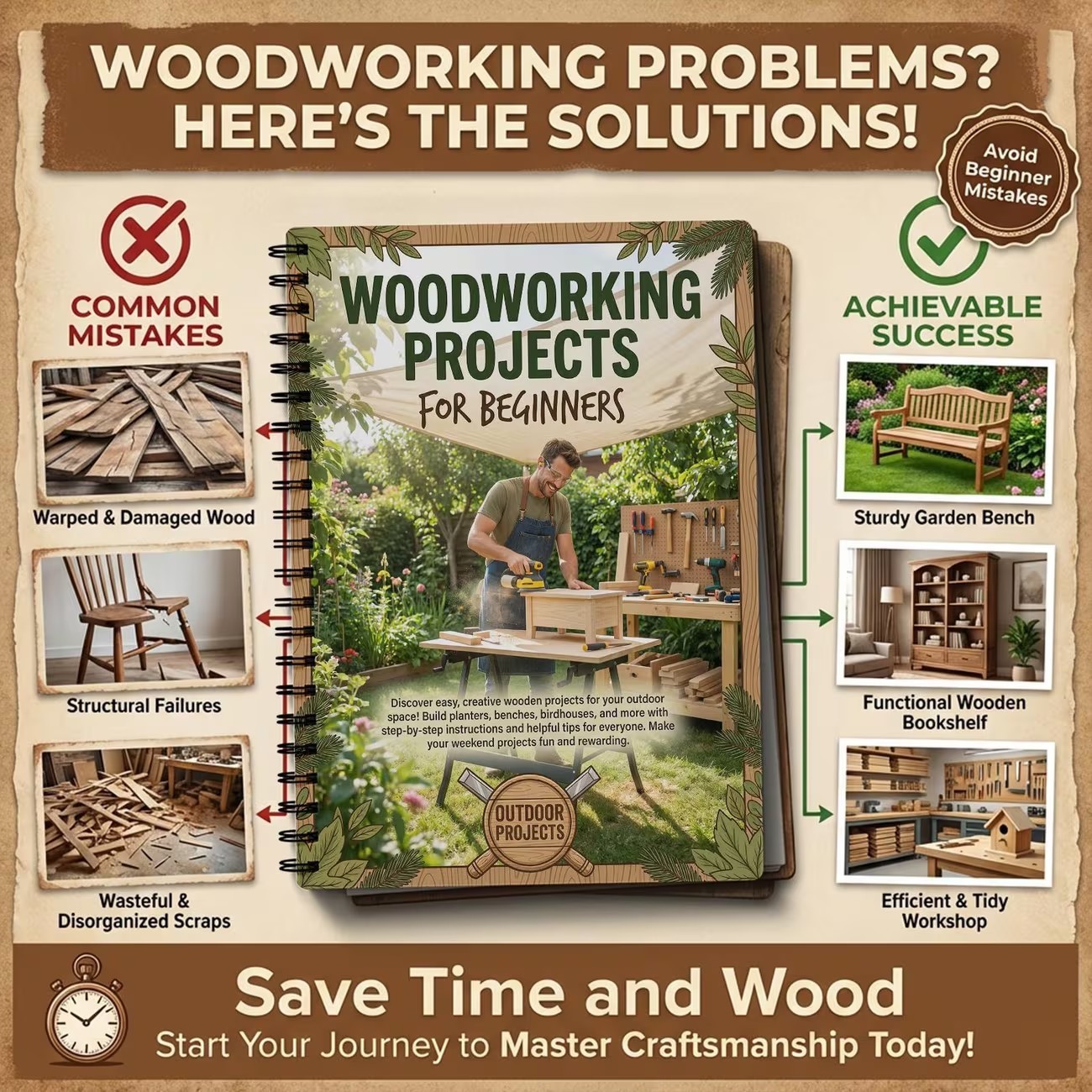 WOODWORKING PROJECTS FOR BEGINNERS Woodworking project plans for…